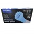 Guanti in nitrile senza polvere di colore blu con certificazione 374-5 e CE 0075 (scatola da 100 unità) - Dimensione: L - 